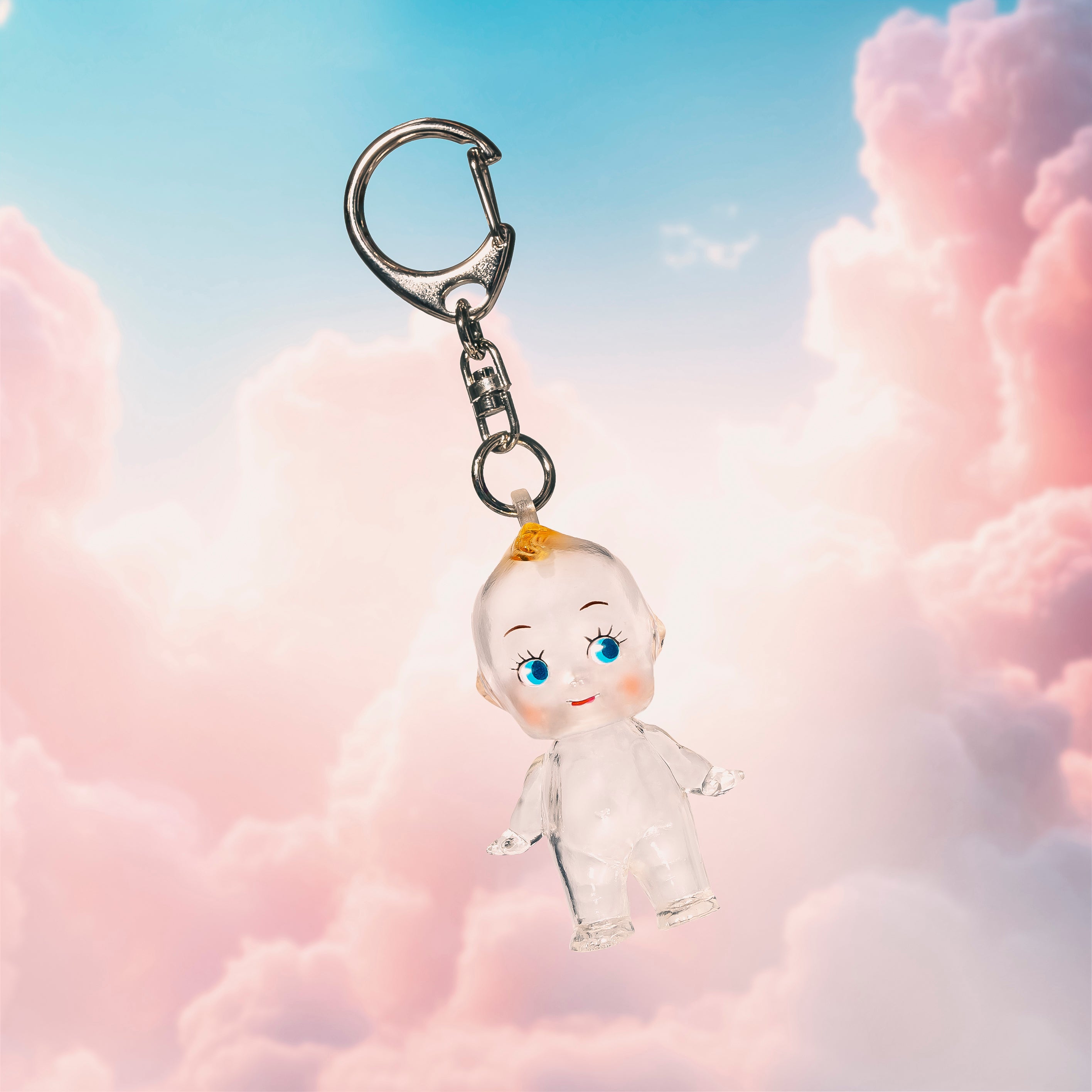 5cm_Clear_Obitsu_Kewpie_Doll_with_Key_Ring 5cm Clear Obitsu Kewpie Doll with Key Ring